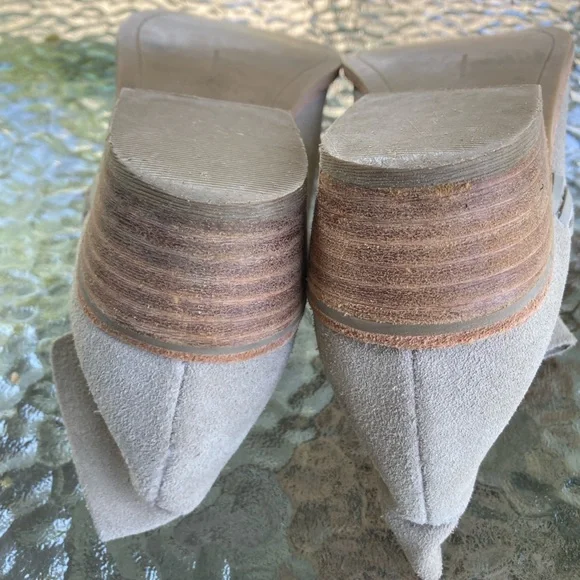 Dolce Vita- Women’s Cleo Stacked Heel Genuine Suede Slouchy Tan Bootie, Size 7 - Picture 8 of 11
